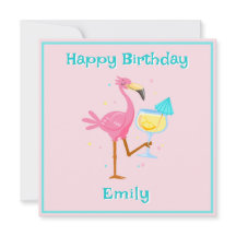 Flamingo met Cocktail