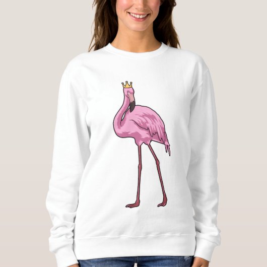 Flamingo met Crown Trui (Voorkant)