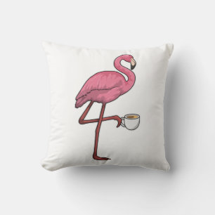 Flamingo met Cup Kussen