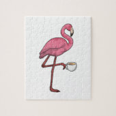 Flamingo met Cup Legpuzzel (Verticaal)