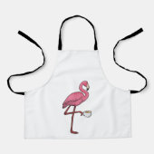 Flamingo met Cup Schort (Voorkant)