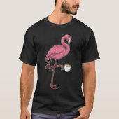 Flamingo met Cup T-shirt (Voorkant)