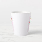 Flamingo met een cocktail latte mok (Voorkant)