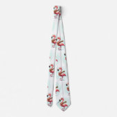 Flamingo met een sjaal stropdas (Achterkant)