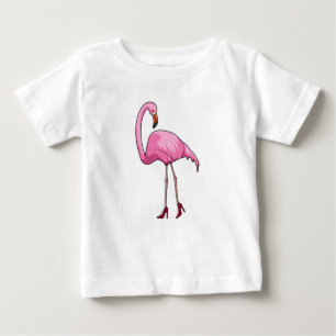 Flamingo met hoge hakken