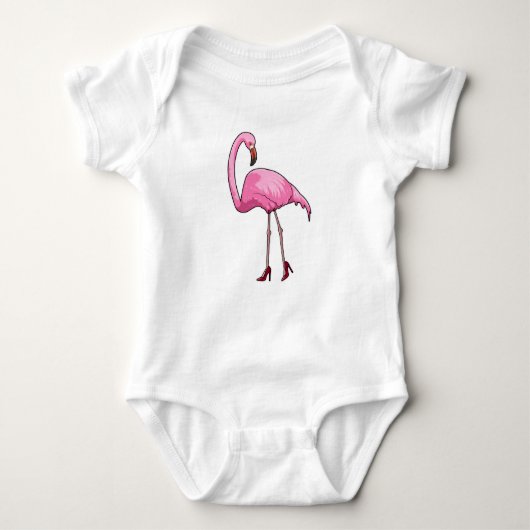 Flamingo met hoge hakken romper (Voorkant)