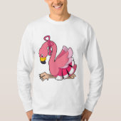 Flamingo met lint t-shirt (Voorkant)