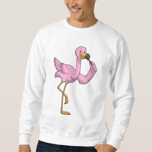 Flamingo met Lipstick Trui (Voorkant)