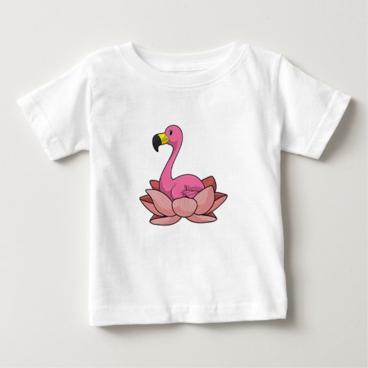 Flamingo met Lotus flower (Voorkant)