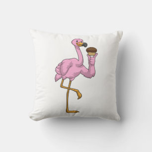 Flamingo met Muffin Kussen
