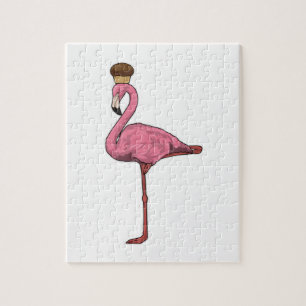 Flamingo met Muffin Legpuzzel
