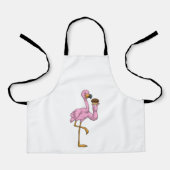 Flamingo met Muffin Schort (Voorkant)