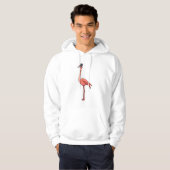 Flamingo met Pet Hoodie (Voorkant volledig)