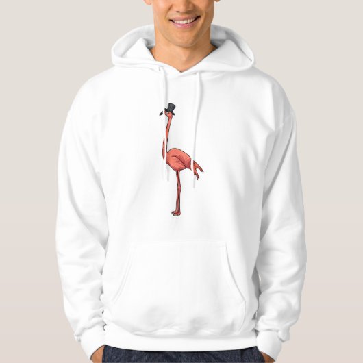 Flamingo met Pet Hoodie (Voorkant)