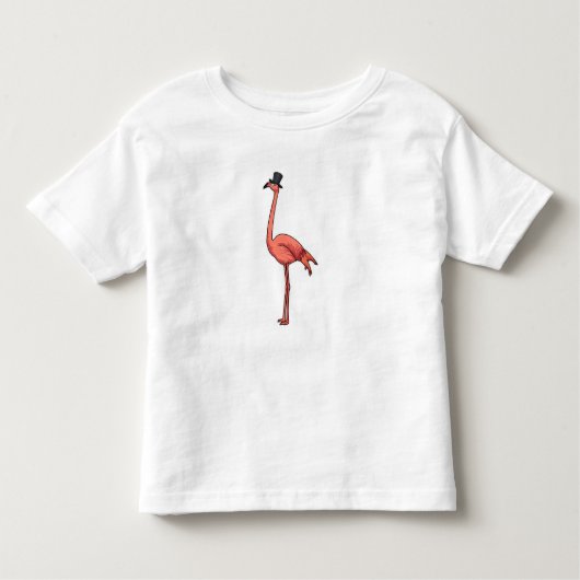 Flamingo met Pet Kinder Shirts (Voorkant)