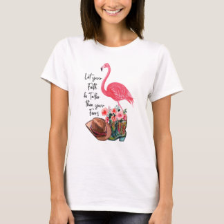 Flamingo met roze flamin t-shirt