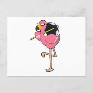 Flamingo met Umbrella Briefkaart