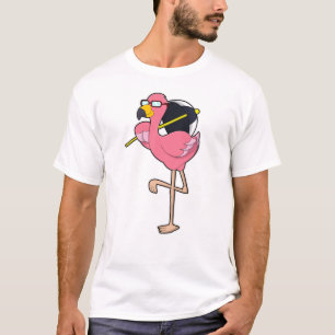 Flamingo met Umbrella T-shirt