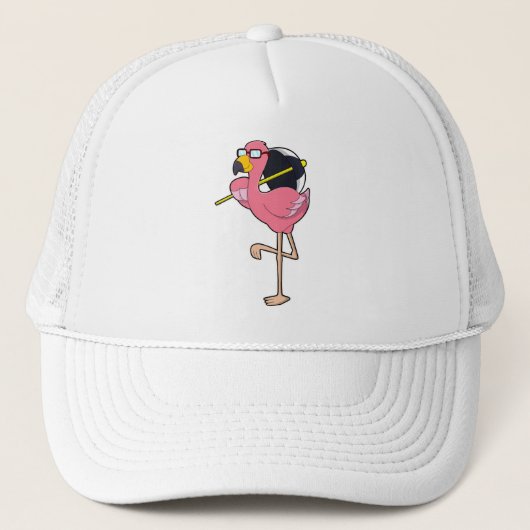 Flamingo met Umbrella Trucker Pet (Voorkant)