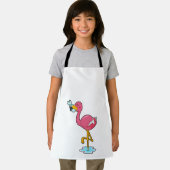 Flamingo met vis schort (Insitu)