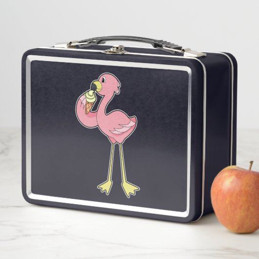 Flamingo met Waffle-ijs (In situ)