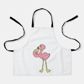 Flamingo met Waffle-ijs Schort (Voorkant)