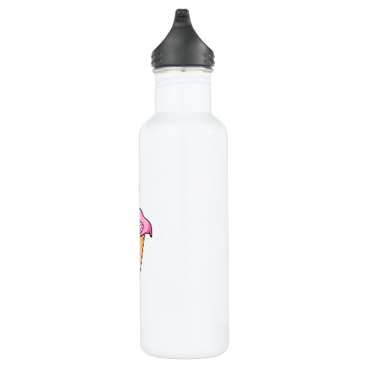 Flamingo met Waffle of Ice crème Waterfles (Rechts)