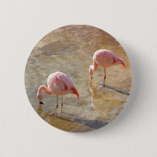 Flamingo Morning Ronde Button 5,7 Cm