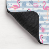 Flamingo Mousepad - Roze & Blauw Muismat (Hoek)