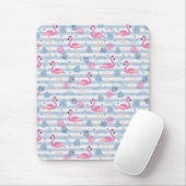 Flamingo Mousepad - Roze & Blauw Muismat (Met muis)