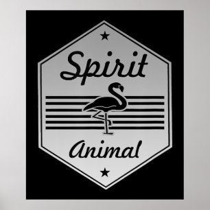 Flamingo   My Spirit Animal Flamingo kostuum Poster