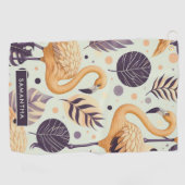 Flamingo Naadloos Golfhanddoek (Horizontaal)