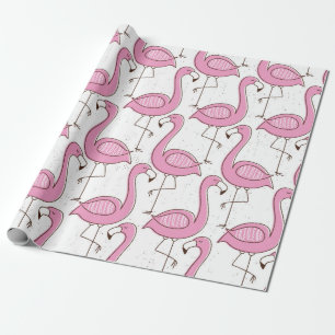 Flamingo naadloos patroon, exotisch ontwerp cadeaupapier