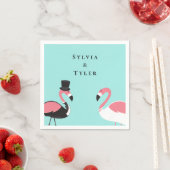 Flamingo Naam Bruiloft Servet (Insitu)