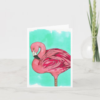 Flamingo Notecard Kaart
