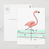 Flamingo Ocean briefkaart (Voorkant / Achterkant)