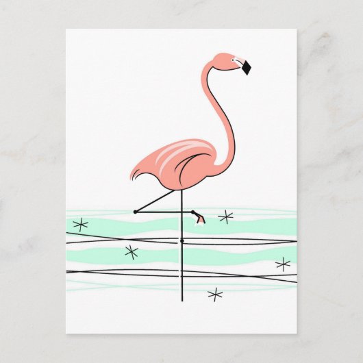Flamingo Ocean briefkaart (Voorkant)