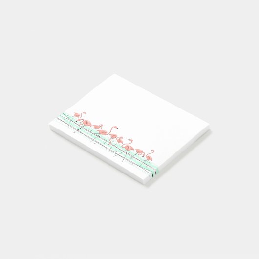 Flamingo Ocean Line Post-it® Notes (Schuin)