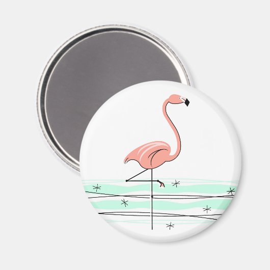 Flamingo Ocean magnet Magneet (Voorkant / Achterkant)