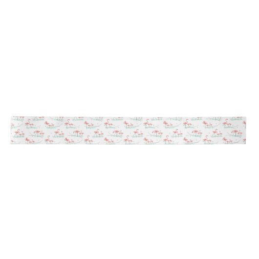 Flamingo Ocean Multi ribbon satin Lint (Voorkant)