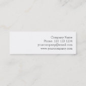 Flamingo Ocean side text skinny Mini Visitekaartje (Achterkant)