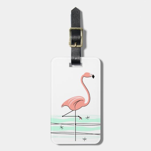 Flamingo Ocean 'Text' bagagelabel (Voorkant verticaal)