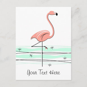 Flamingo Ocean text briefkaart