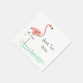 Flamingo Ocean Text paper napkins Servetten (Hoek)