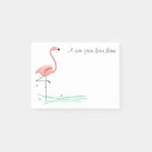 Flamingo Ocean "Text" Post-it® Notes (Voorkant)