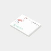 Flamingo Ocean "Text" Post-it® Notes (Schuin)