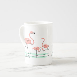 Flamingo Ocean Trio 2 bone china mok