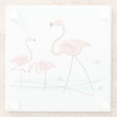 Flamingo Ocean Trio 2 onderzetter glas (Achterkant)
