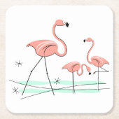 Flamingo Ocean Trio 2 onderzetters (Voorkant)