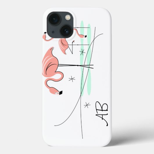 Flamingo Ocean Trio 3 'Monogram' iPad case (Achterkant)